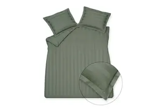 Vandyck Purity 86 Stripe Dekbedovertrek Lits-jumeaux (240x200/220) sage green