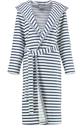 Cawö Dames Badjas met Capuchon 6596 Navy 38