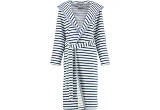 Cawö Peignoir à capuche pour femmes 6596 Navy 38
