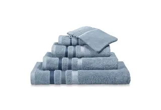 Vandyck Prestige Lines Dusty Blue Serviette de toilette 40x60