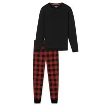 Schiesser Pyjama Long black 180445 54/XL