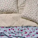 Essenza Covers & Co Zesty cherry Dekbedovertrek Ice blue 140x200/220