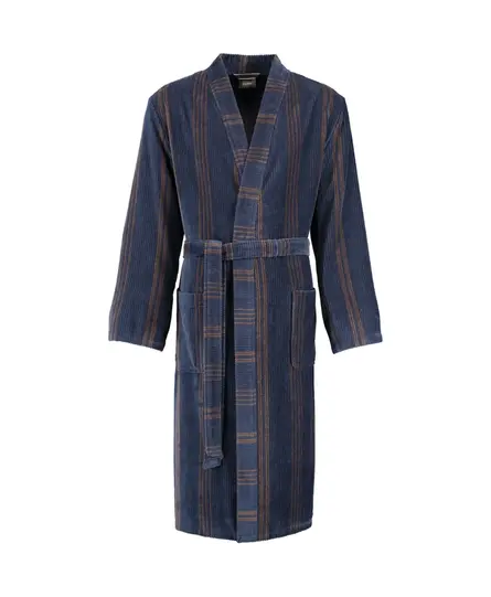 Cawö Heren Kimono Badjas extra licht 2508 - Blau  52