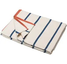 David Fussenegger LUCA flannel cotton plaid - stripes 200x140 cm offwhite