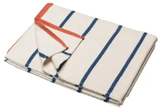 David Fussenegger LUCA flanelle coton plaid - rayures 200x140 cm blanc cassé