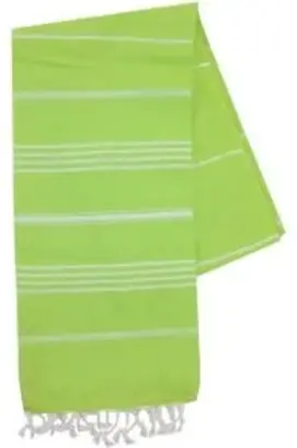 Serviette de Hamam 100%coton 100x180cm Vert tilleul