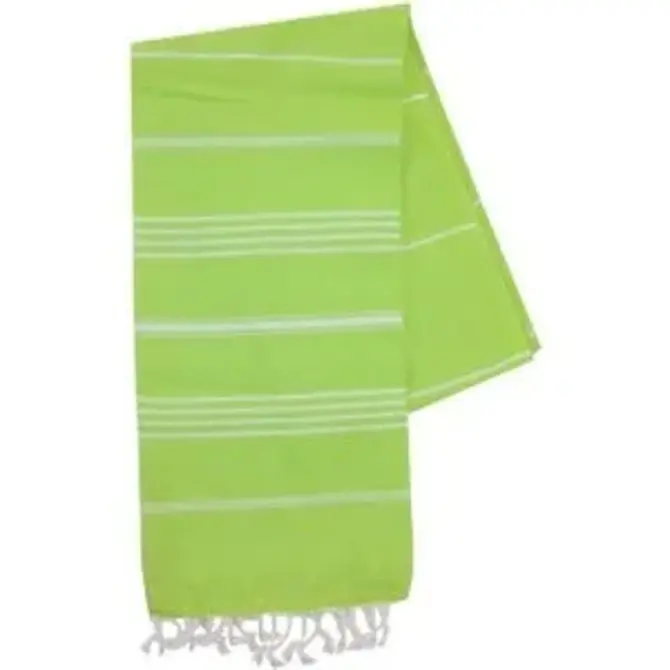 Serviette de Hamam 100%coton 100x180cm Vert citron
