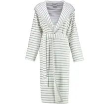 Cawö Dames Badjas met Capuchon 6596 silber  38