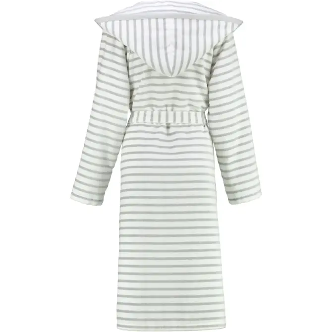Cawö Dames Badjas met Capuchon 6596 silber  38