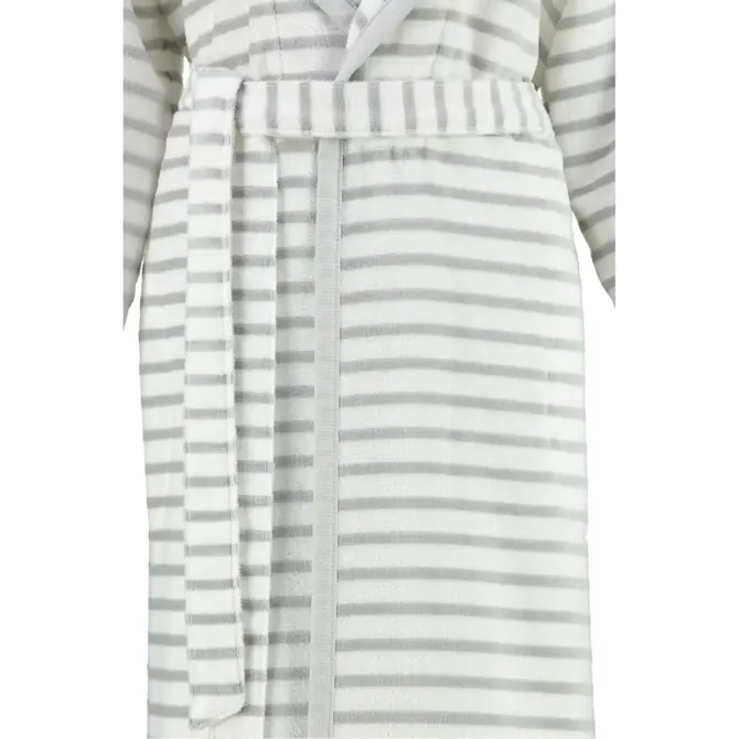 Cawö Dames Badjas met Capuchon 6596 silber  38