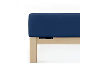 Schlafgut Badstof Hoeslaken M - 120x200 - 130x200 570 Blue Deep