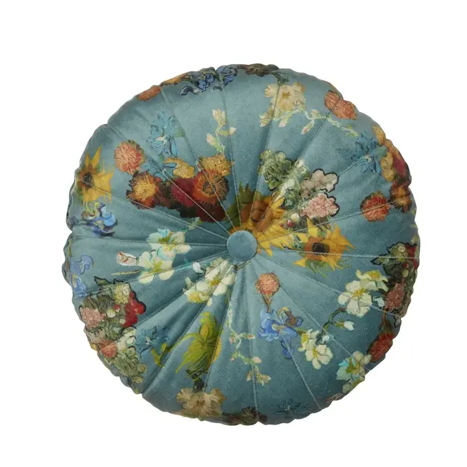 Beddinghouse x Van Gogh Museum Coussin Boule de Fleurs - Vert diamètre 40 cm