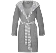 Vossen Peignoir Juno grau meliert S