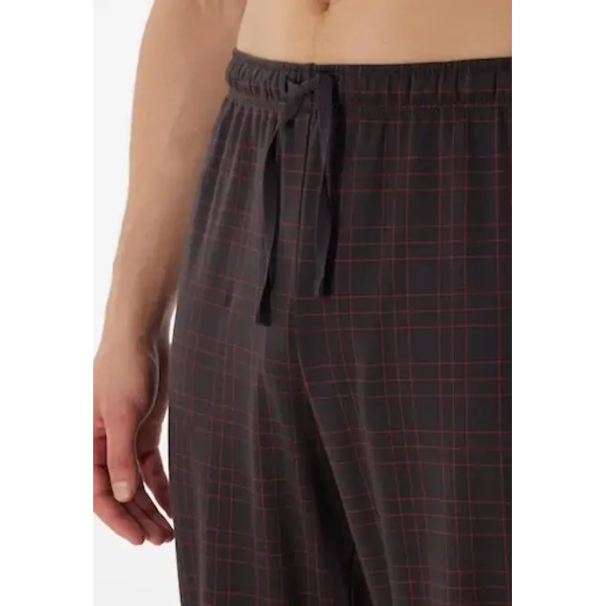 Schiesser Pyjama Long terracotta brown 180269 48/S