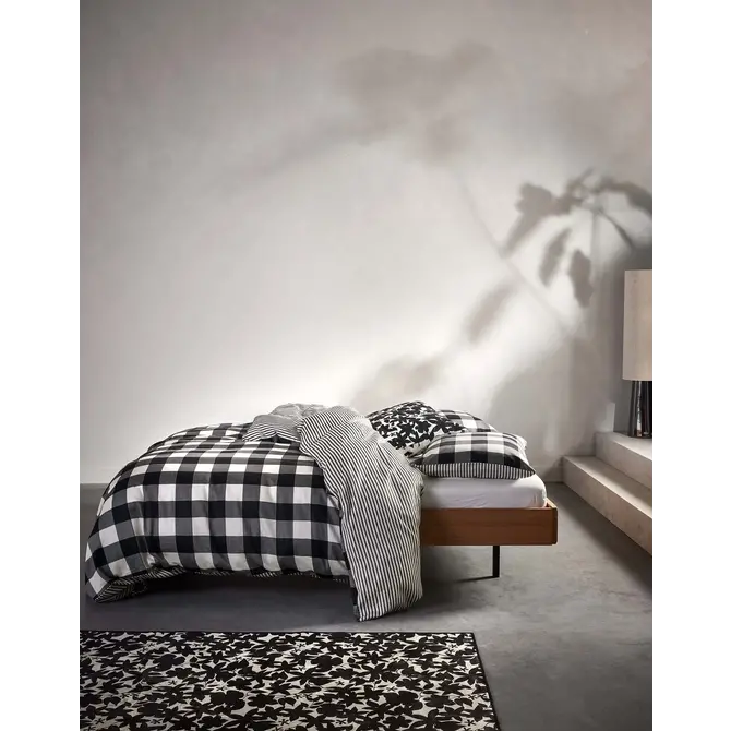 Essenza Chess Duvet Cover Anthracite 140x200/220