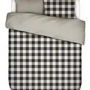 Essenza Essenza Chess Duvet Cover Anthracite 140x200/220