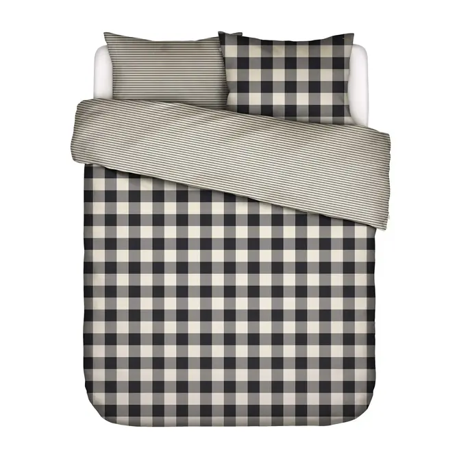 Essenza Chess Duvet Cover Anthracite 140x200/220