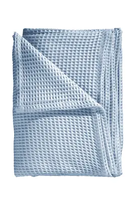 Heckett & Lane Plaid gaufré 180x260 Bleu glacier