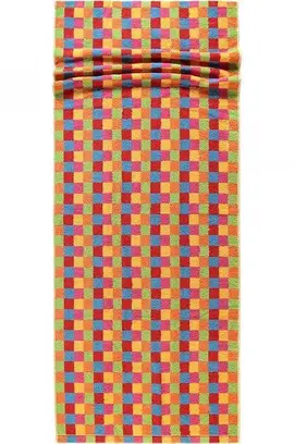 Cawo Lifestyle Karo Saunahanddoek 7017 Multi-25 70x180