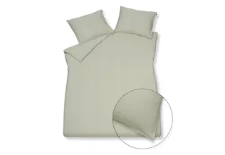 Vandyck Pure 24 Seerzuck.  Smoke Green Kussensloop (60x70)