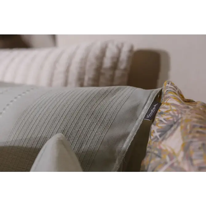 Vandyck Pure 24 Seerzuck.  Smoke Green Kussensloop (60x70)