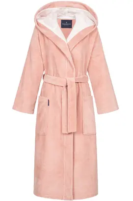 Robe de chambre à capuche Morgenstern pour femme Geena 2 vieux rose Taille S