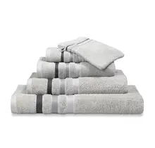 Vandyck Prestige Lines Steel Grey Washandje 16x22