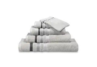 Vandyck Prestige Lines Steel Grey Gant de toilette 16x22