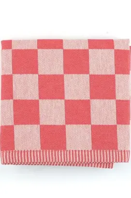 Bunzlau Castle Theedoek Block Red