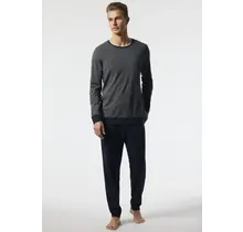Schiesser Pyjama long bleu foncé 178108 54/XL