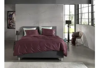 Zo! Home Satinado Dekbedovertrek 200x200/220 Mauve Lilac