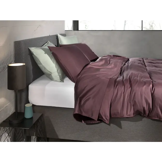 Zo ! Home Satinado housse de couette 200x200/220 Mauve Lilas