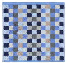 Cawö Unique Karo Gezichtsdoekje saphir