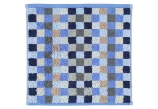 Cawö Unique Karo Gezichtsdoekje saphir