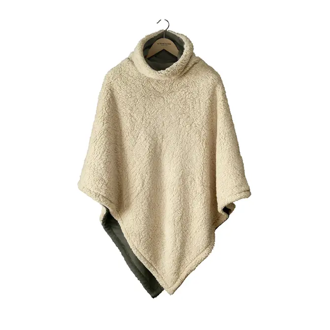 De Witte Lietaer Ganges Teddy Poncho kaki De Witte Lietaer Ganges Teddy Poncho kaki