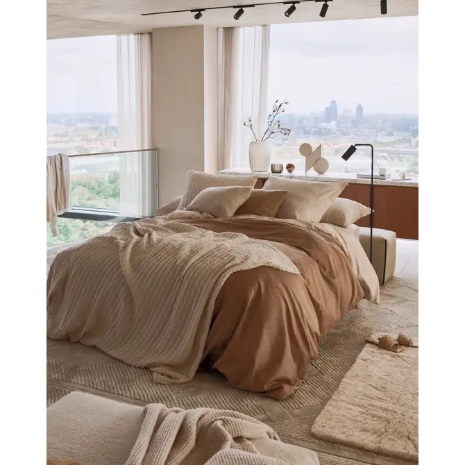Vandyck Purity Monaco Housse de couette Lits-jumeaux (240x200/220) caramel