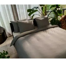 Kayori Rui Dekbedovertrek Peached Twill  200x200/220 Grijs