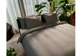 Kayori Rui Dekbedovertrek Peached Twill  200x200/220 Grijs