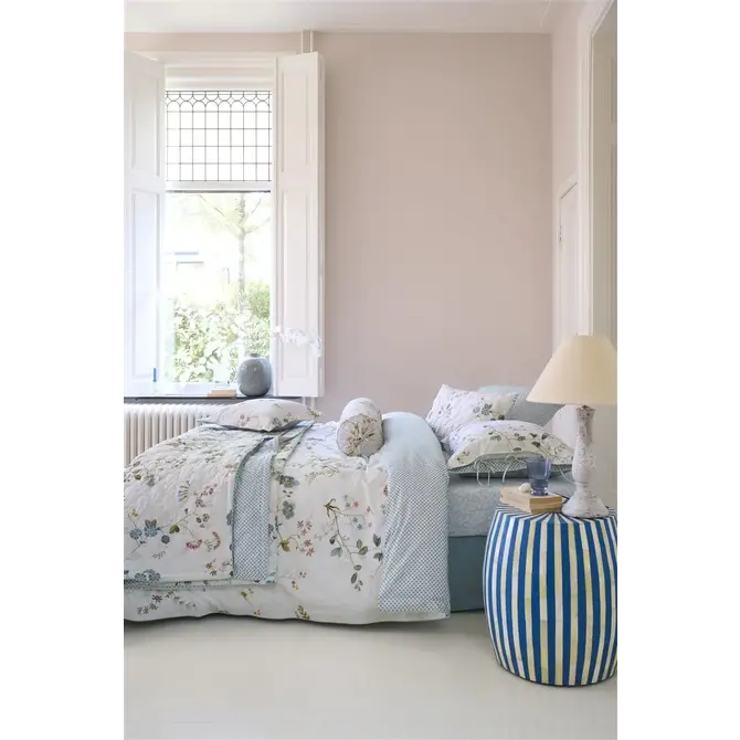 Pip Studio Kawai Flower - Housse de couette blanche 240x200/220 cm