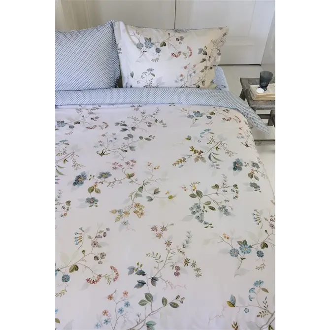 Pip Studio Kawai Flower Dekbedovertrekken- White 240x200/220 cm