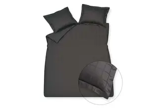 Vandyck Home 78 Check 300Tc Dekbedovertrek Lits-jumeaux (240x200/220) off black