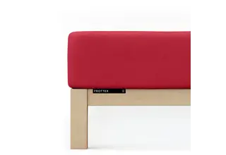 Schlafgut Drap-housse en éponge XL - 180x200 - 200x200 285 Red Deep