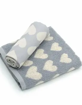 Bunzlau Castle Keukendoek Hearts Grey