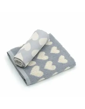 Bunzlau Castle Keukendoek Hearts Grey