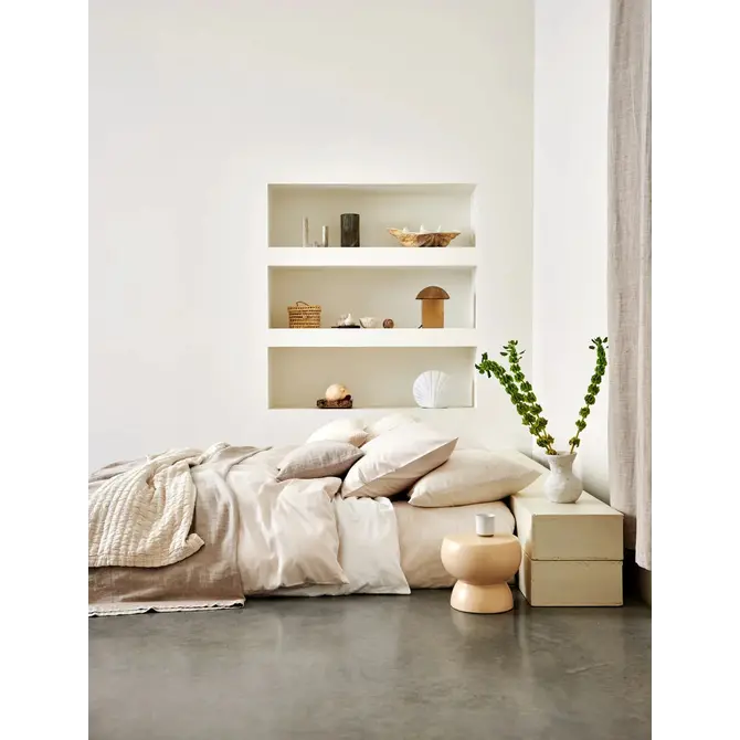 Vandyck Purity Bari Dekbedovertrek Cream Tan 1-persoons (140x200/220)