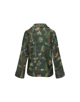 Pip Studio Faye Long Sleeve Top Alberi Dark Green M