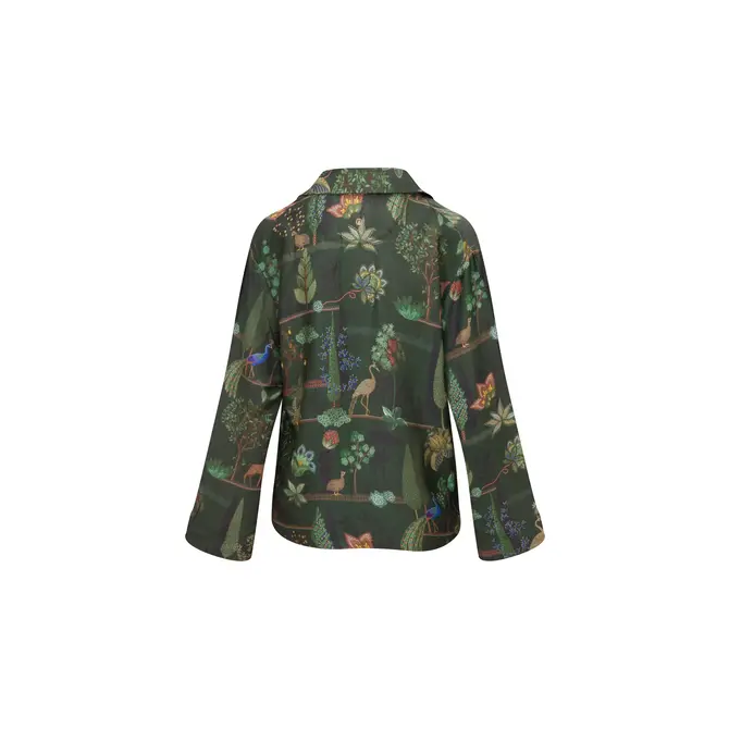 Pip Studio Faye Long Sleeve Top Alberi Dark Green M