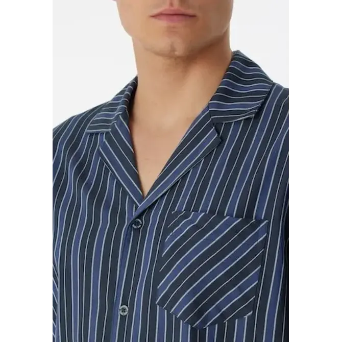 Schiesser Pyjama long bleu nuit 180275 48/S