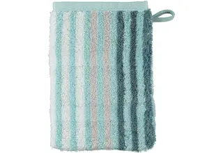 Cawö Noblesse Saisons Gant de toilette Streifen - menthe - 16x22