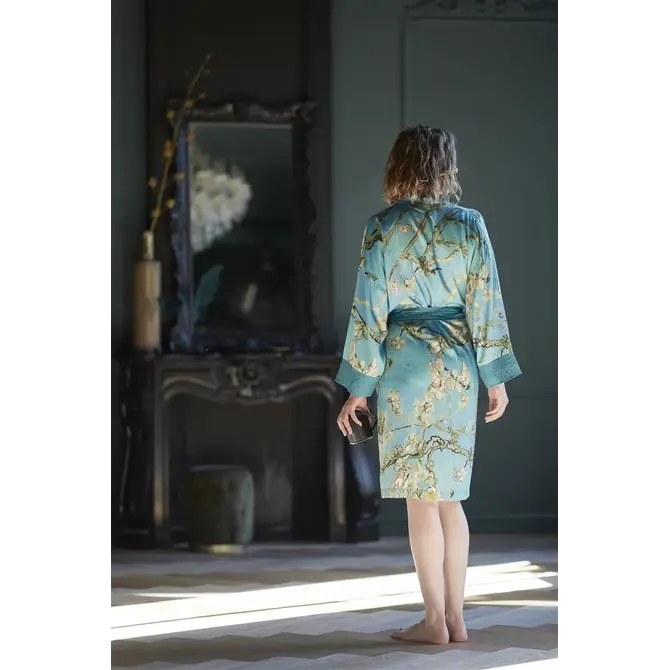 Beddinghouse x Van Gogh Museum Kimono fleur d'amandier - Bleu L/XL Beddinghouse x Van Gogh Museum Kimono fleur d'amandier - Bleu L/XL